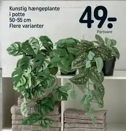REMA 1000 Kunstig hængeplante i potte 50-55 cm Flere varianter tilbud