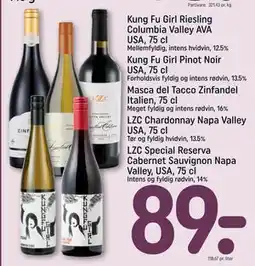 REMA 1000 LZC Special Reserva Cabernet Sauvignon Napa Valley, USA, 75 cl tilbud