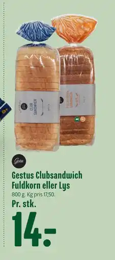 Min Købmand Gestus Clubsandwich Fuldkorn eller Lys tilbud