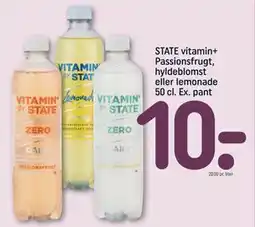 REMA 1000 STATE vitamin+ Passionsfrugt, hyldeblomst eller lemonade 50 cl. Ex. pant tilbud