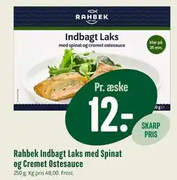 Min Købmand Rahbek Indbagt Laks med Spinat og Cremet Ostesauce tilbud