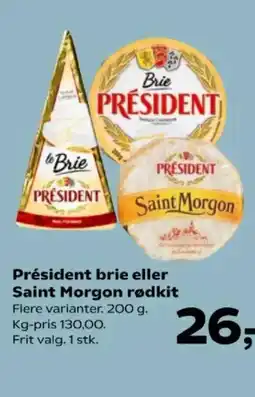 SuperBrugsen Président brie eller Saint Morgon rødkit tilbud