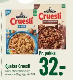 Min Købmand Quaker Cruesli tilbud