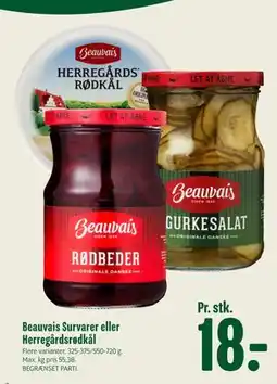 Min Købmand Beauvais Survarer eller Herregårdsrødkål tilbud