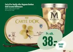 Min Købmand Carte D’or Vanilje eller Magnum Bonbon Gold Caramel Billionaire tilbud