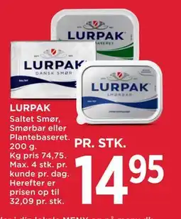 MENY LURPAK tilbud