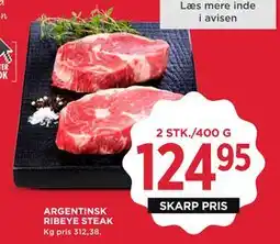 MENY ARGENTINSK RIBEYE STEAK tilbud