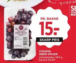 MENY STENFRI RØDE DRUER tilbud