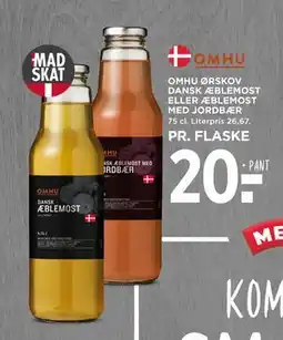 MENY OMHU ØRSKOV DANSK ÆBLEMOST ELLER ÆBLEMOST MED JORDBÆR tilbud