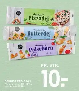 MENY GESTUS FÆRDIG DEJ tilbud