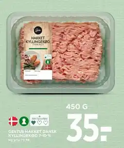 MENY GESTUS HAKKET DANSK KYLLINGEKØD 7-10 % tilbud