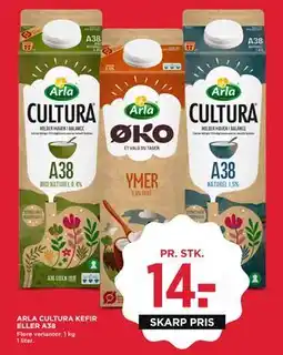 MENY ARLA CULTURA KEFIR ELLER A38 tilbud