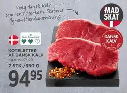 MENY KOTELETTER AF DANSK KALV tilbud