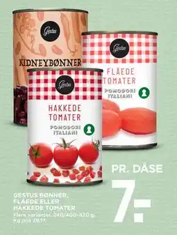 MENY GESTUS BØNNER, FLÅEDE ELLER HAKKEDE TOMATER tilbud