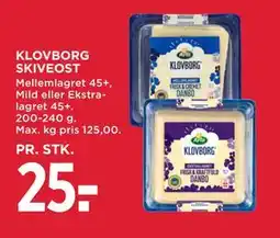 MENY KLOVBORG SKIVEOST tilbud