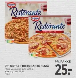 MENY DR. OETKER RISTORANTE PIZZA tilbud