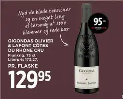 MENY GIGONDAS OLIVIER & LAFONT CÔTES DU RHÔNE CRU tilbud