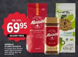 MENY MERRILD ELLER LAVAZZA tilbud