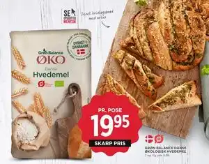 MENY GRØN BALANCE DANSK ØKOLOGISK HVEDEMEL tilbud