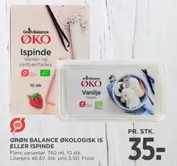 MENY GRØN BALANCE ØKOLOGISK IS ELLER ISPINDE tilbud