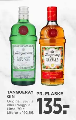 MENY TANQUERAY GIN tilbud