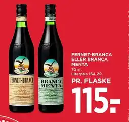 MENY FERNET-BRANCA ELLER BRANCA MENTA tilbud