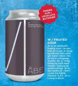 MENY W / FRUITED SOUR tilbud