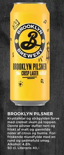 MENY BROOKLYN PILSNER tilbud