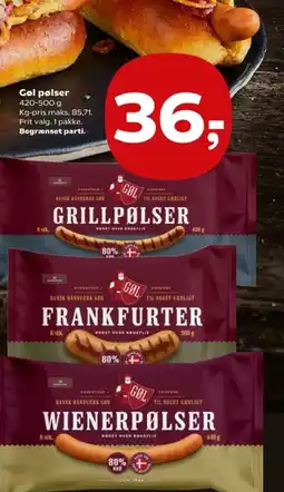 SuperBrugsen Gøl pølser tilbud