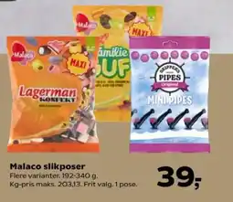 SuperBrugsen Malaco slikposer tilbud