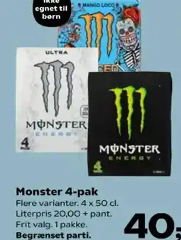 SuperBrugsen Monster 4-pak tilbud