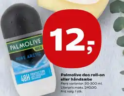 SuperBrugsen Palmolive deo roll-on eller håndsæbe tilbud