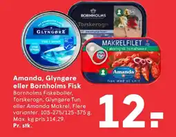 SPAR Amanda, Glyngøre eller Bornholms Fisk tilbud