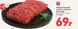 SPAR Hakket Oksekød 14-18 % af Dansk Kødkvæg tilbud