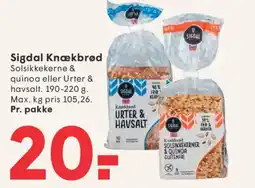 SPAR Sigdal Knækbrød tilbud