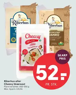 SPAR Riberhus eller Cheasy Skæreost tilbud