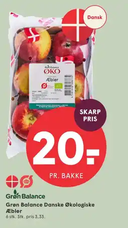 SPAR Grøn Balance Danske Økologiske Æbler tilbud