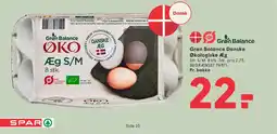SPAR Grøn Balance Danske Økologiske Æg tilbud