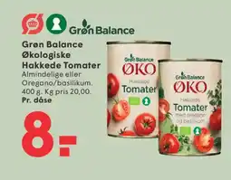SPAR Grøn Balance Økologiske Hakkede Tomater tilbud