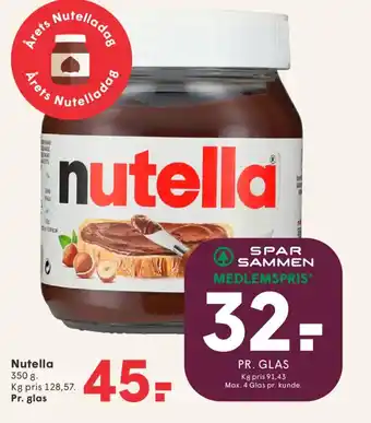 SPAR Nutella tilbud