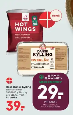 SPAR Rose Dansk Kylling tilbud