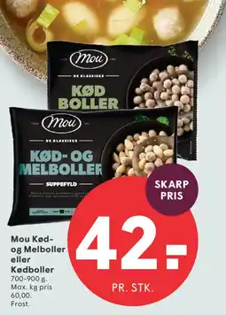 SPAR Mou Kød- og Melboller eller Kødboller tilbud