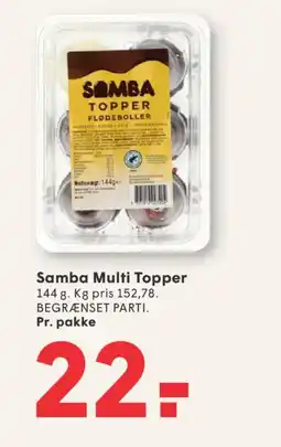 SPAR Samba Multi Topper tilbud