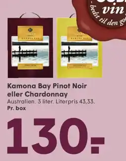 SPAR Kamona Bay Pinot Noir eller Chardonnay tilbud