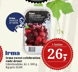 Dagli'Brugsen Irma sweet celebration røde druer tilbud
