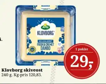 Arla Klovborg skiveost