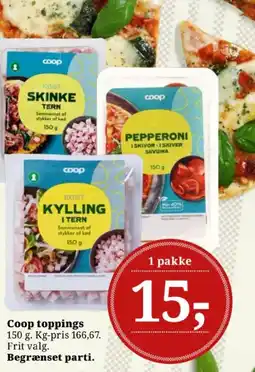 Dagli'Brugsen Coop toppings tilbud