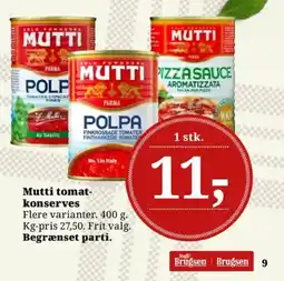 Dagli'Brugsen Mutti tomat- konserves tilbud