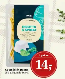 Dagli'Brugsen Coop fyldt pasta tilbud