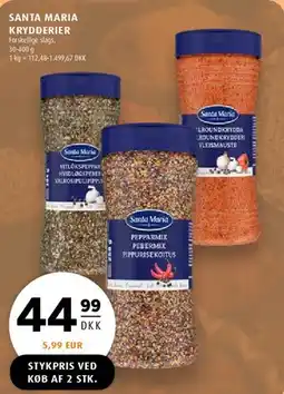 Scandinavian Park Santa Maria krydderier tilbud